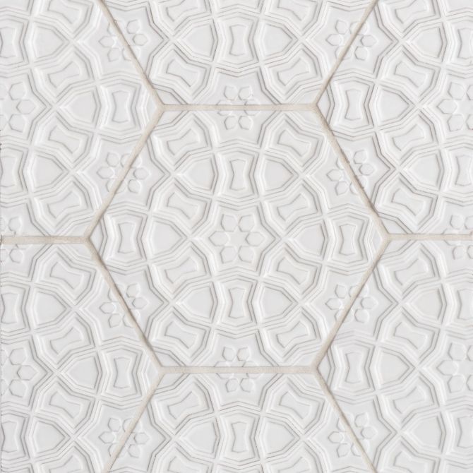 Andalucia Blanco 9×10 Marrakesh Decorative Tile Matte