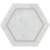 Ellington Carrara & Steel 5″ Savoy Decoratve Tile Honed