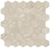 Majesto Travertino Classico 2″ Hexagon Mosaic Organic Matte