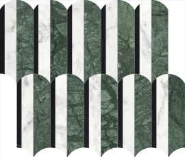 Waterjet Stone Mosaics Pine 11×12 Hydros Mosaic Polished Waterjet Stone Mosaics Pine 11×12 Hydros Mosaic Polished