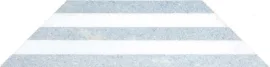 Part Deco Series Thassos Select Polished And Celeste Blue Polished 3×12 Modique Mosaic Polished