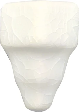 Delray White Caps Chair Molding End Cap for 6″ Molding Crackle Delray White Caps Chair Molding End Cap for 6″ Molding Crackle