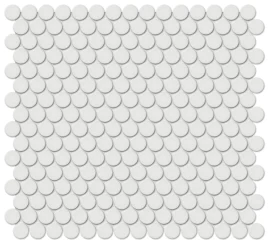 Nantucket Platinum 3/4″ Penny Round Mosaic Glossy Nantucket Platinum 3/4″ Penny Round Mosaic Glossy