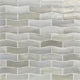 JAW (Just Add Water) Matera 1×3 Zing Mosaic Pearl