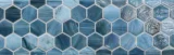 JAW (Just Add Water) Umbria 2″ Hex Border Mosaic Pearl