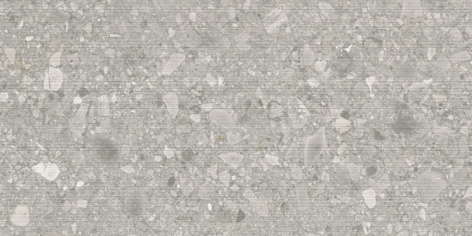 Pictured Rocks Aggregate 24×47 Groove Decorative Tile Matte Rectified