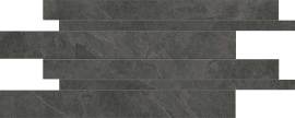 Epitome Charcoal 12×24 Listelli Mosaic Matte