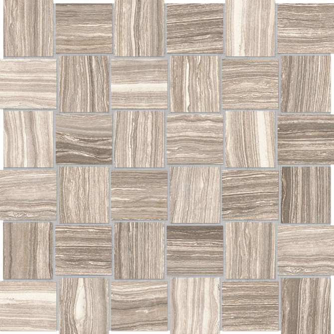 Eramosa Series Clay 2×2 Mosaic Basketweave