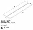Frontier20 24×24 Linear Cover Drain Set Matte